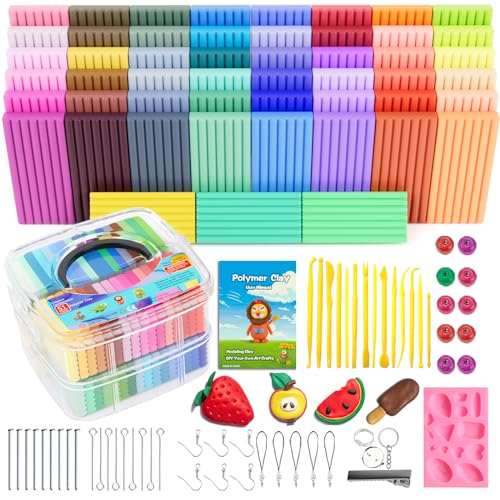 Comparison: Best Mini Oven For Polymer Clay 6 Polymer Clay 51 Colors, CiaraQ Modeling Clay for Kids, Oven Bake Clay with Sculpting Tools, Non Toxic, Ideal for Sculpture, Crafting, DIY Projects. (Assorted Colors, 0.7oz/Colors)