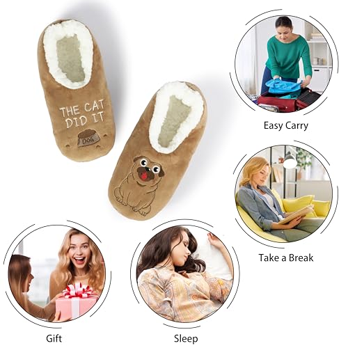 Image of BenSorts Christmas Slipper Socks Slippers for Women