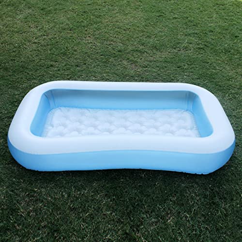 Image of Summer Special Inflatable Kid Swimming Pool, Kids Bath Activity Water Pool for Fun Activities, Air Filled Size Inflatable Bubble Beam Floor for Comfort for Your Kids (5.5 feet)
