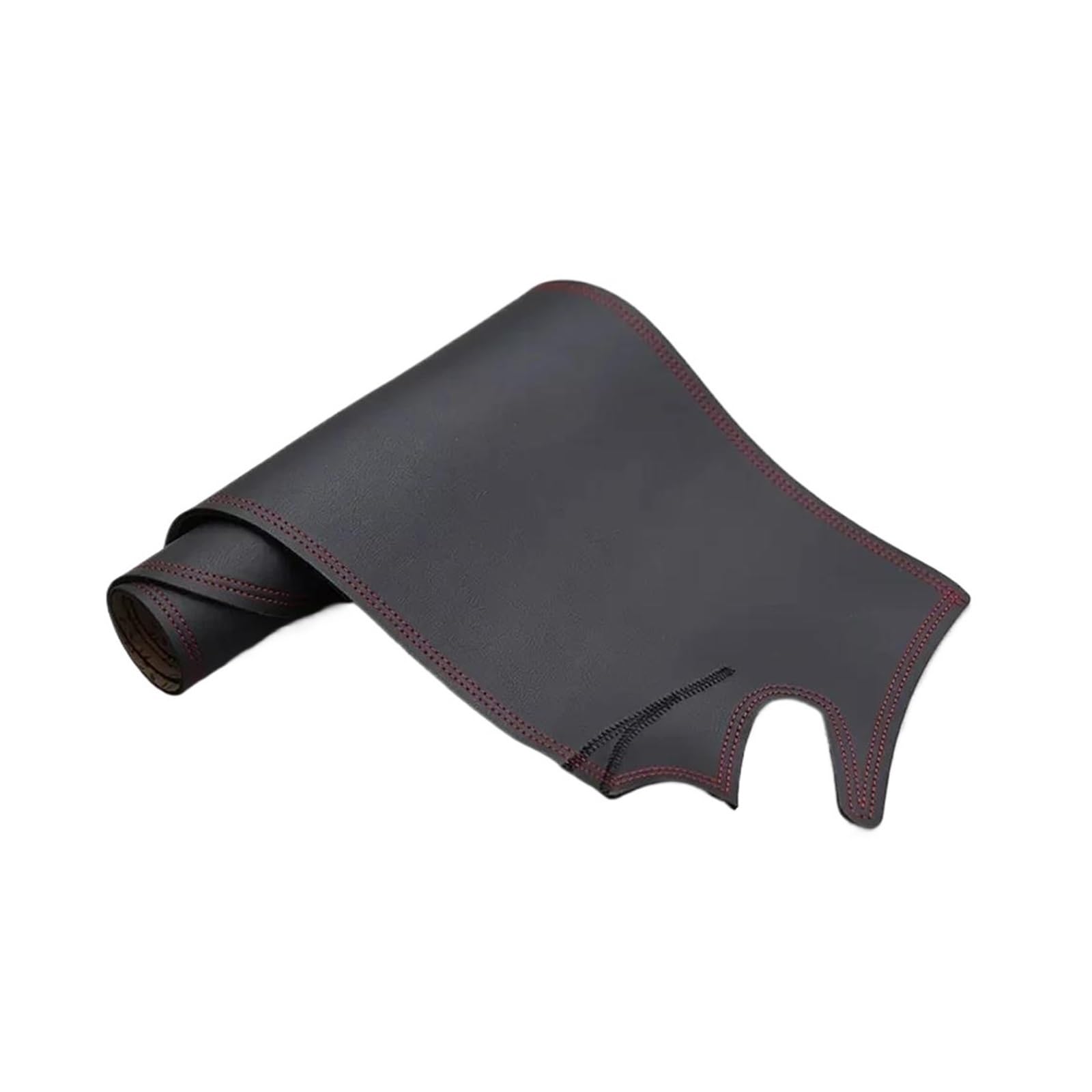 Tapis Tableau Bord intérieur Voiture Tapis Tableau Bord en Cuir Antidérapant pour Land pour Rover pour Range pour Sport 2005-2009(Black Red LineLHD)