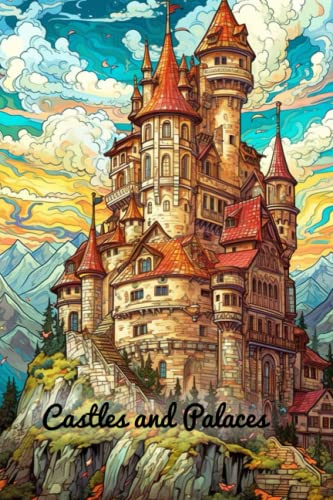 Castles and Palaces adult coloring book (Nature Coloring Books - beautiful flowers, breath taking landscapes and unique houses)