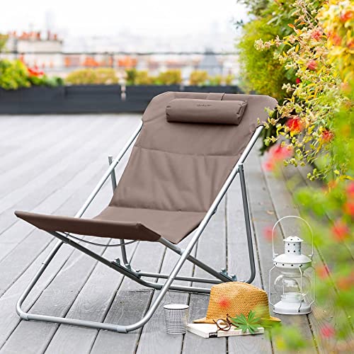 Chilienne Bilbao Taupe Hesperide avec structure pliante multiposition