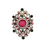 Diese schöne Vintage-Brosche in Form einer Kristallblume ist ein tolles Accessoire, dass Sie charmant aussehen lässt und zu einem Blickfang macht.