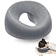 agogue Massagekissen Kopf Loch, Massage Kopfstütze Für Bett Massage Zubehör Kopfkissen Mit Loch Piercing Kissen, Gesichtskissen für Professionelle Massages Piercing Pillow für Büro Und Zuhause (Grau)