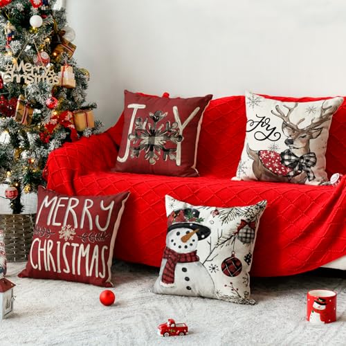 Housses de coussin décoratives Noël finitions haut de gamme - 3