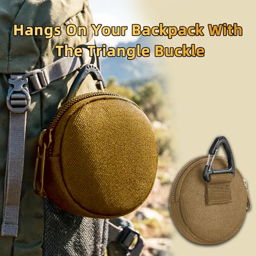 Image of Tactical Pouch, Small Military Gear Bags, EDC Pouches Accessories for Multi Purpose, Small Change Purse for Coin, Wireless Headset Bag, Key Case.