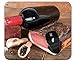 Produktbild Mauspad Anti-Rutsch-Flasche Graues Glas Weiß Rotwein Schwarz Personalisierte Rechteck-Gaming-Mauspads