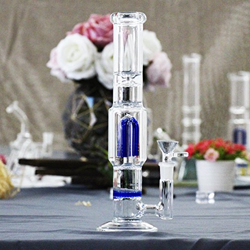 REANICE Recycler Glas Bongs Rauchen wasserpfeife 14.5mm Bong schüssel höhe 29cm direkt Glas rohre honigwabe Zweig… – Bild 8