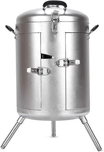 Parrilla de carbón portátil para barbacoa al aire libre, parrilla de barbacoa vertical de acero inoxidable para camping, picnic, parrilla de carbón