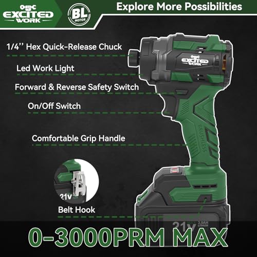 LAZYLAND 21V Brushless Impact Driver