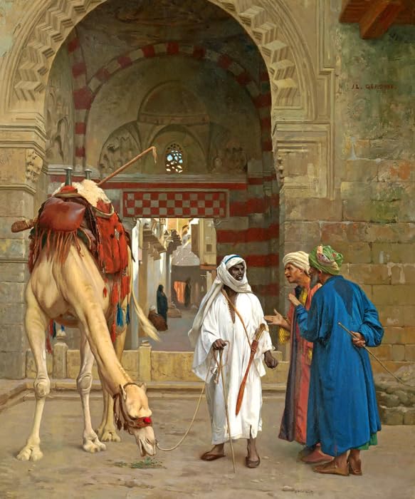 Amazon.com: TOPVINTAGEPOSTERS Dispute D'arabes Camel 1871