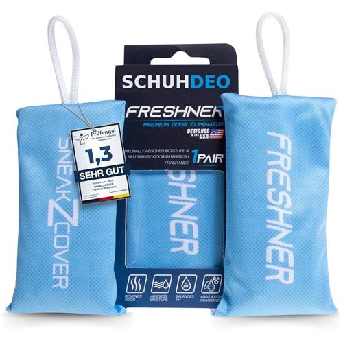Freshner Schuhdeo gegen Fußgeruch und Schweißfüße | Geruchsentferner und hinterlässt einen frischen Duft | Für Arbeitsschuhe, Sport-Schuhe und Sneaker