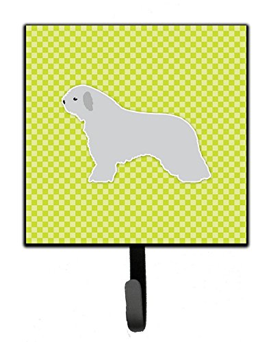 Spanish Water Dog Checkerboard Green Leash or Key Holder