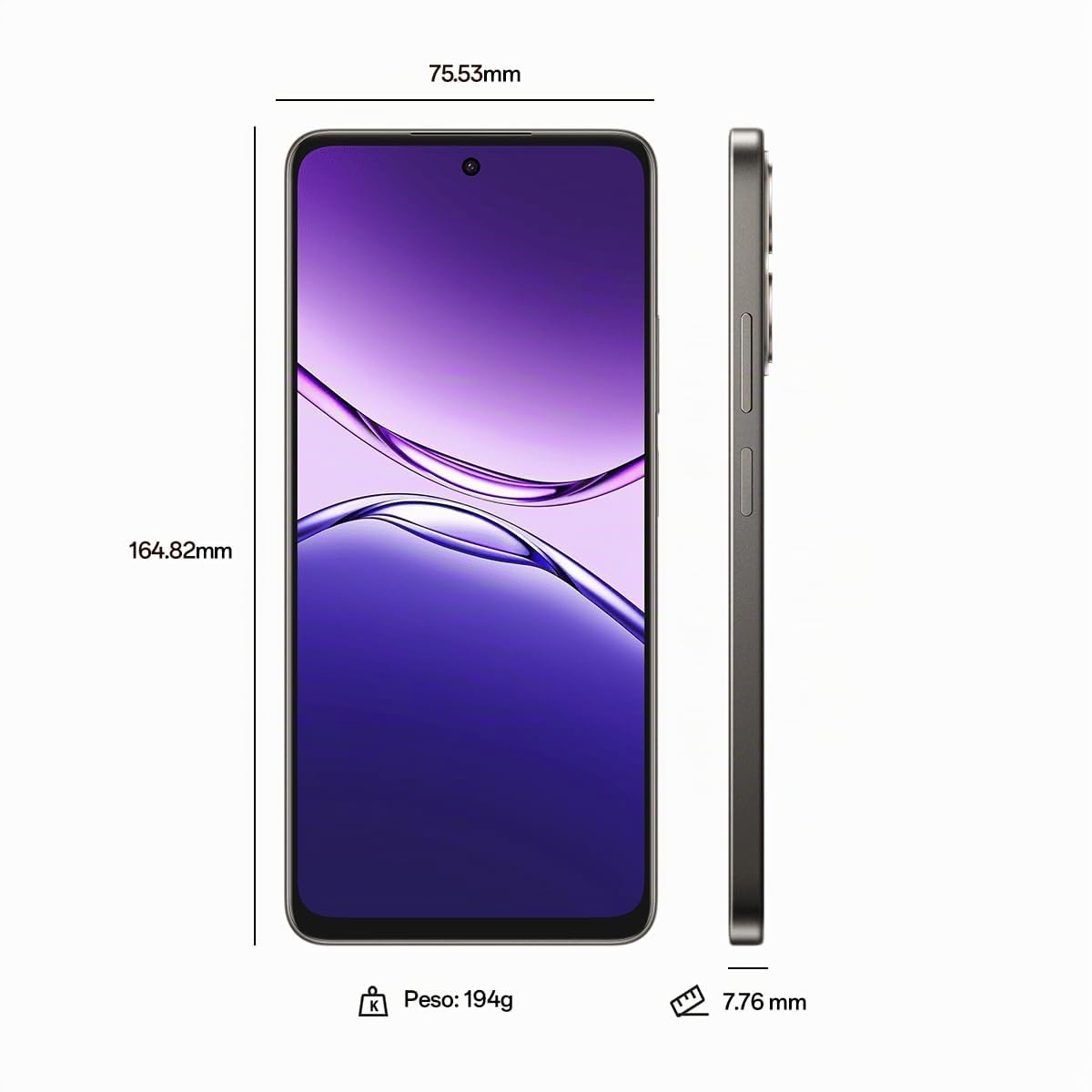 OPPO A5 Pro 4G - Smartphone Libero con IA, 8GB RAM + 256GB, Schermo 6.67" 90Hz, Fotocamera 50MP, Batteria 5800mAh, Ricarica Rapida 45W, Versione Italiana, Custodia inclusa – Marrone