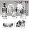 Bathroom Accessories Set, 5Pcs Gradient Glass Bath Accessory Sets Complete, Glass Bathroom Accessories with Soap Dispenser, Soap Dish, Toothbrush Holder, Qtip Holder