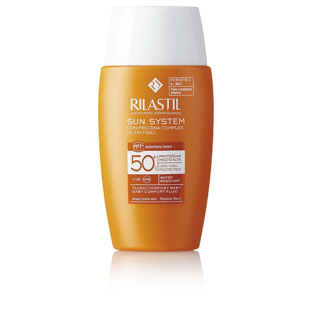 Rilastil Sun System - Fotoprotector Baby Comfort Con Spf 50+, 100% Mineral Para Bebés Desde 0 Meses - 50ml