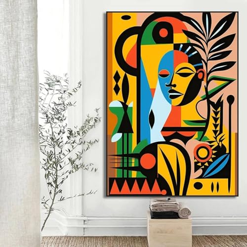 Affiche art africain abstrait : donnez du caractère à votre salon moderne