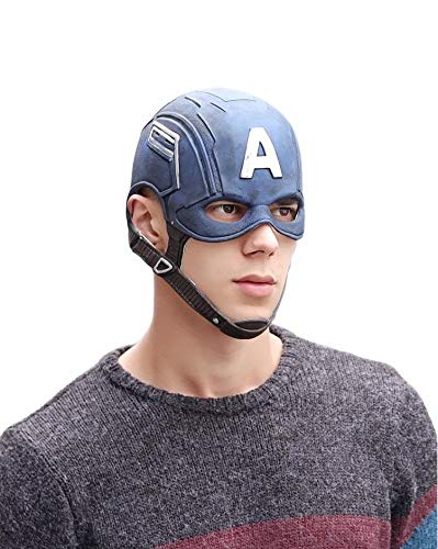 Máscara de super-herói Capitão América cosplay Vingadores máscara de látex para fantasia de Hallowee