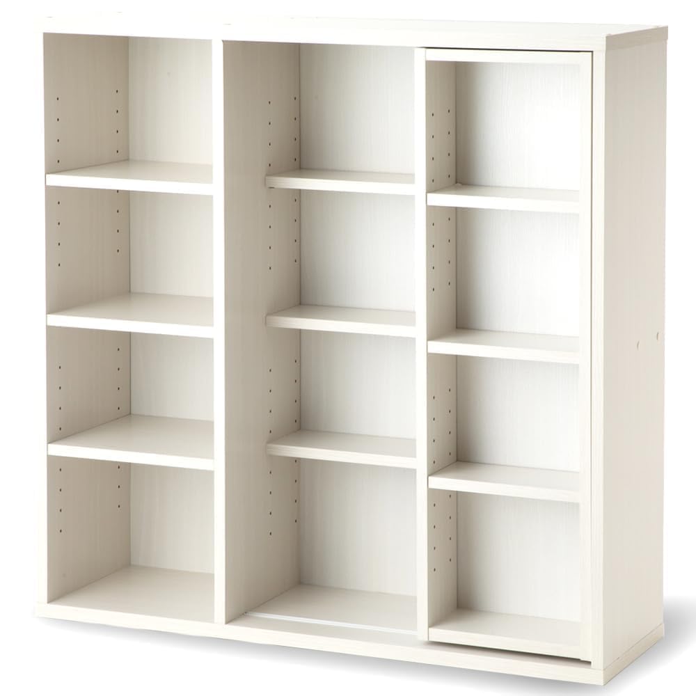 Amazon｜本棚 幅約90×奥行約29.2×高さ約92.2cm スライド棚 オープン
