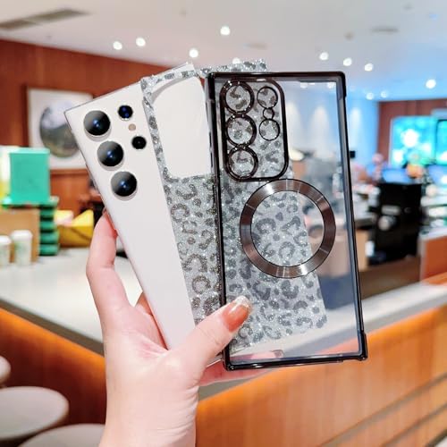 Coque Samsung S24 FE or anti-rayures dos rigide paillettes