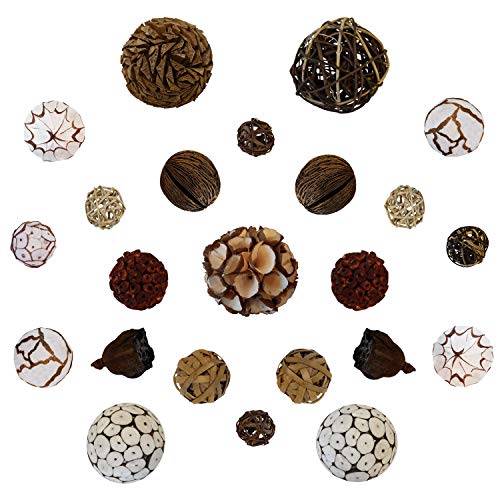 Blue Donuts Decorative Balls For Centerpiece Â€“ Decorative Bowl Fillers, Assorted Rattan Wicker Balls Orb Grapevine Ball, Vase Fillers, Home Table Decor #TOP1