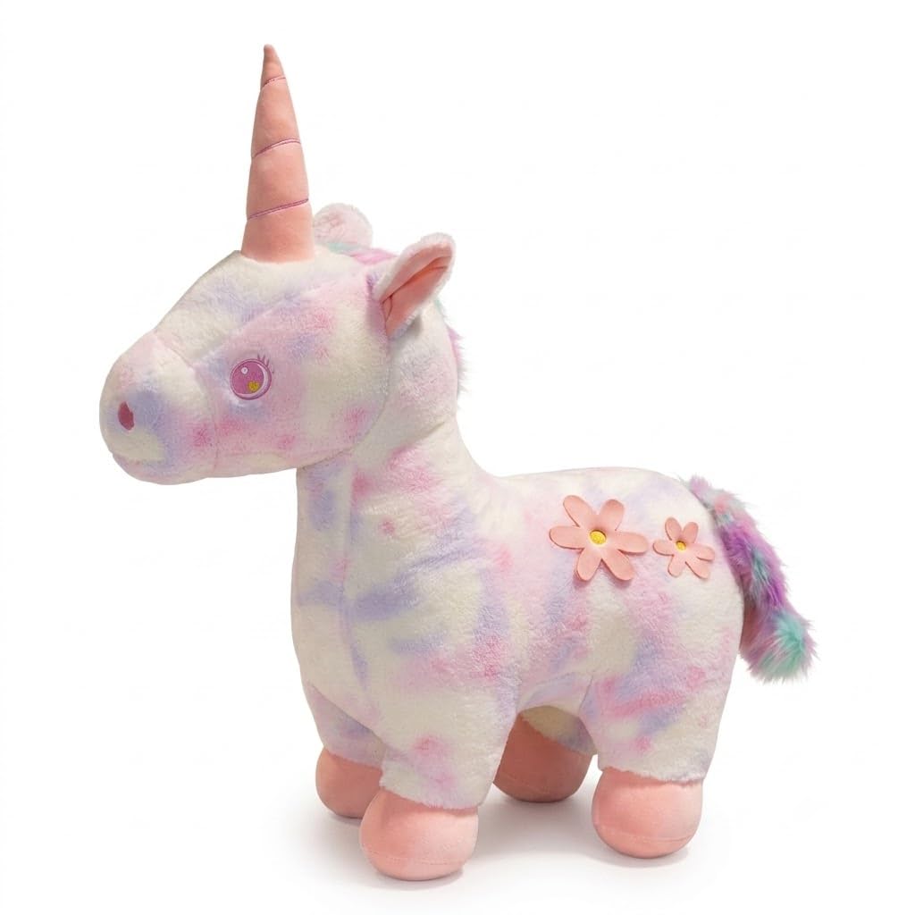 Hug n Feel Premium 75cm Giant Unicorn Plush Toy for Kids Super Soft Cuddly Stuffed Animal BPA-Free, Non-Toxic &100% Safe Large Magical Unicorn Soft Toy for Girls, 1 Piece