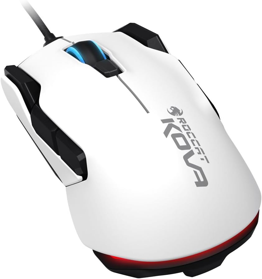 Roccat Kova Pure Performance 7000Dpi Optical Gaming Mouse | 1.8M | White