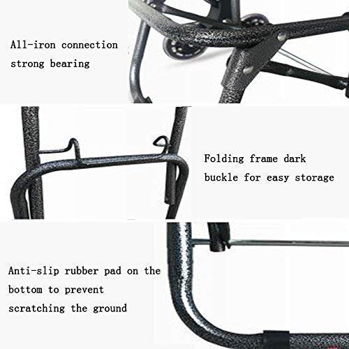 Einkaufstrolley auf Rädern Multifunktions-Einkaufswagen Klapptrolley Große Kapazität Leichter Trolley Rädern Push Cart… – Bild 4