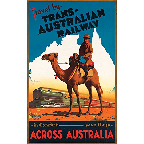 Voyage vintage poster Trans Australian Rail pour raviver la nostalgie de l'Australie