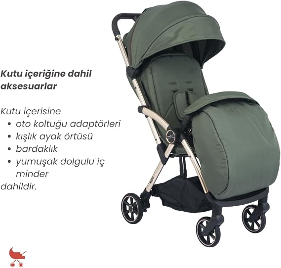 merkür bebe Ruby Kabin Boy Bebek Arabası Yeşil