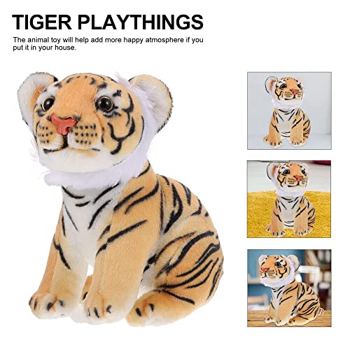 Image of Tickles Siberian Jungle Tiger Soft Stuffed Animal Plush Toy for Kids Birthday Gifts Car (Color: Yellow & Black Size: 30 Cm)