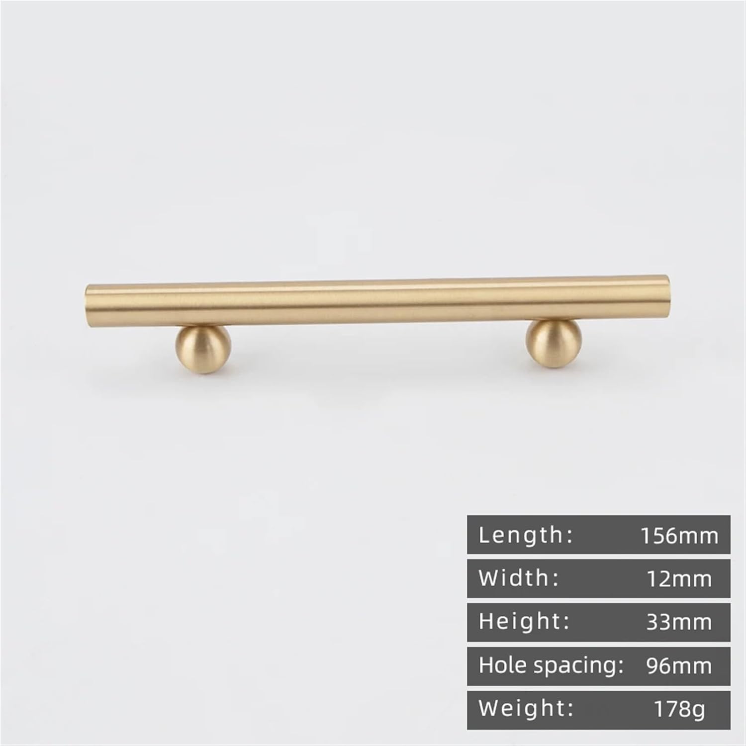 Solid Brass Cabinet Drawer Handle Ball Base Long 1Pcs(8891-96)
