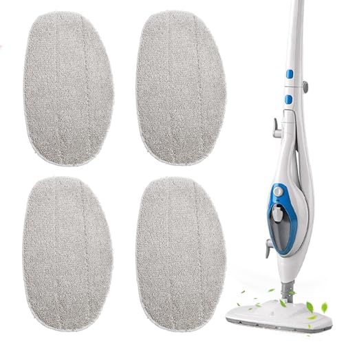 Elfinfi 4 Piezas Mopa de Vapor Recambio, Microfibra Mopa de Vapor, 31× 18.9cm Mopa a Vapor para Leifheit Absorción Eficaz del Agua y Fuerte Descontaminación