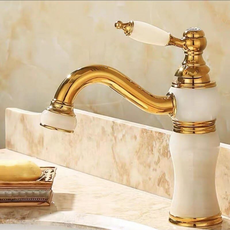 Mitigeur de lavabo cascade en laiton contre les éclaboussures de salle de bain