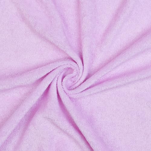 Image of CHILDRENSTAR Girls Swim Coverups Terry Swimsuit Cover-Up Hooded Zip-Up Beach Robe