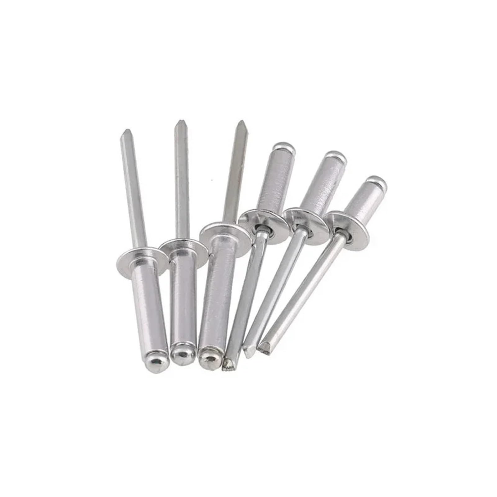 Rivetti ciechi, Rivetti ciechi 1000 pezzi pop a testa tonda con cupola in alluminio M2,4 x 6 mm Elementi di fissaggio decorativi
