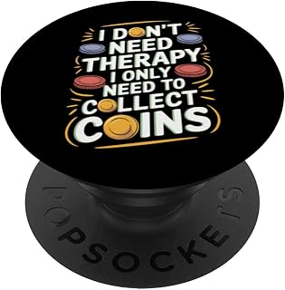 Numismatics Numismatist for Coin Collector Coin Collecting PopSockets Adhesive PopGrip