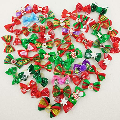 Hixixi 50 fiocchi per capelli per cani e gatti in