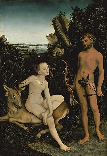 Impression d'art Apollon par Lucas Cranach l'Ancien : une oeuvre d'exception de qualite musee