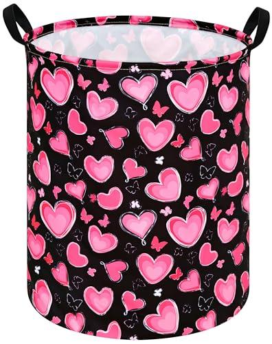 Image of MAIZMZ Girls Storage Basket Kids Hamper Storage Bins Organizer Toy Box Large Canvas Waterproof Laundry Basket for Home /Dorm /Kitchen /Pet /Office /Closet /Shelf /Gift Baskets
