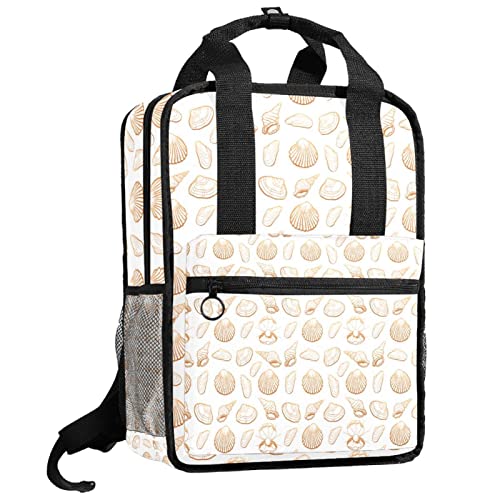 Sac à dos pour garçons avec motif feuilles dorées et bretelles réglables confortables