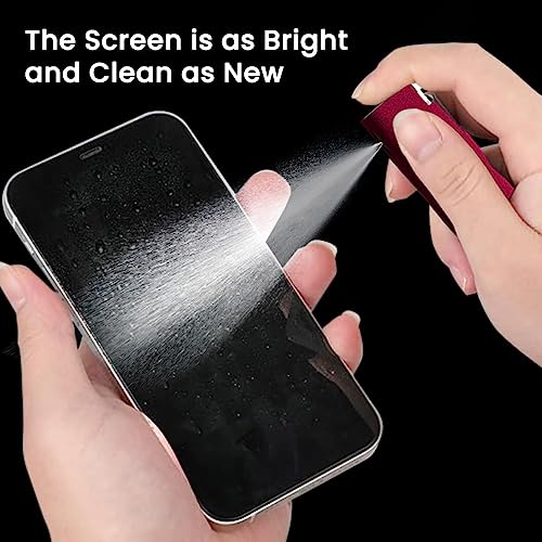 Image of Portronics Swipe 2 Screen Cleaner & Duster with Refillable Spray Bottle, Chemical Free for Monitors & Laptop Screen, Smartphones & Tablets(Red)