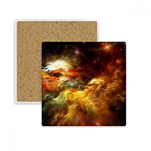 Coaster carré motif nébuleuse multicolor une idée cadeau originale pour tasse - 2