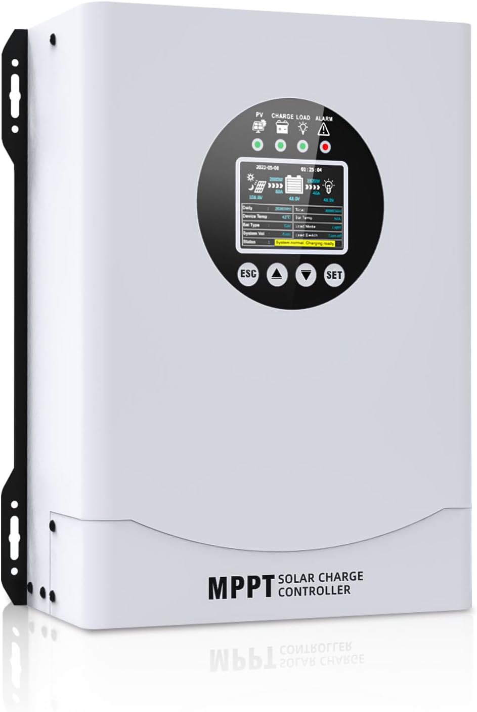 120A MPPT Photo voltaic Cost Controller, 12V 24V 36V 48V 60V 72V 84V 96V Battery System Auto , Photo voltaic Panel Cost Controller Regulator, LCD Show,Max Enter PV 230V for FLD,LiFePO4,SLD,Gel,AGM
