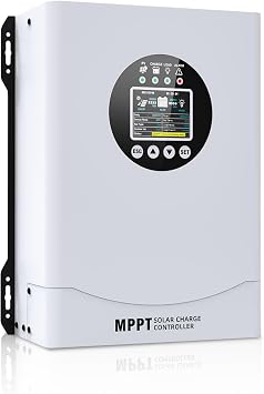 60A MPPT Solar Charge Controller, 12V 24V 36V 48V 60V 72V 84V 96V Auto , Solar Charge Controller with LCD Display,Max Input PV 230V for FLD,LiFePO4,SLD,Gel,AGM