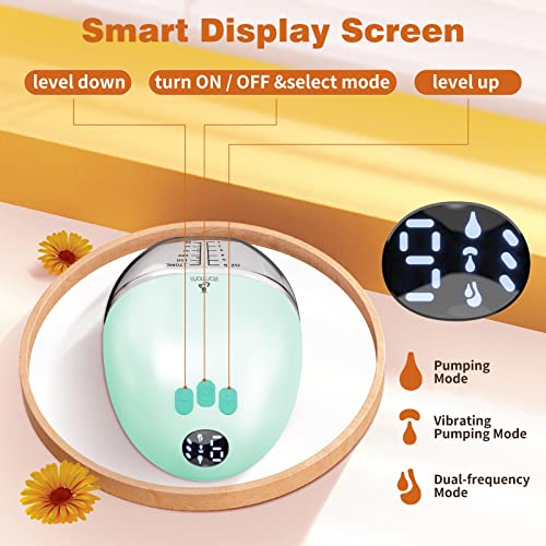 Starmons Double Wearable Breast Pump, Portable Breast Pump, Hands-Free Electric Breast Pump With 3 Pumping Modes & 9 Suction Levels, Breastfeeding Pump For Travel Office Outdoor #TOP3