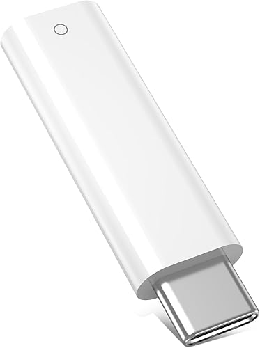 COOYA Adaptador USB C a lápiz para Apple Pencil de 1 generación, adaptador de carga USB-C macho a lápiz para iPad 10 generación Bluetooth