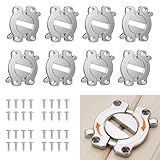 MDKAVE Heavy Duty Table Buckle Connectors,Table Leaf Locks and Latches for Workbenches Extension Hardware, DIY Furniture Extensions(8 Pack Zinc Alloy)