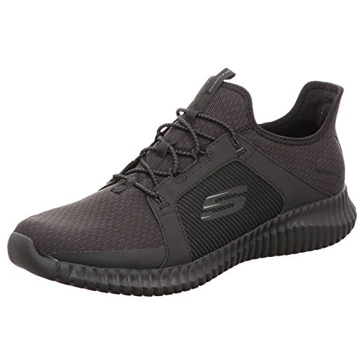 Skechers Herren Elite Flex-52640 Slip On Sneaker, Schwarz (Black), 45 EU