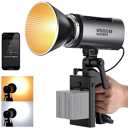 Foco LED portátil NEEWER MS150B evita sombras duras con iluminación continua COB para fotos